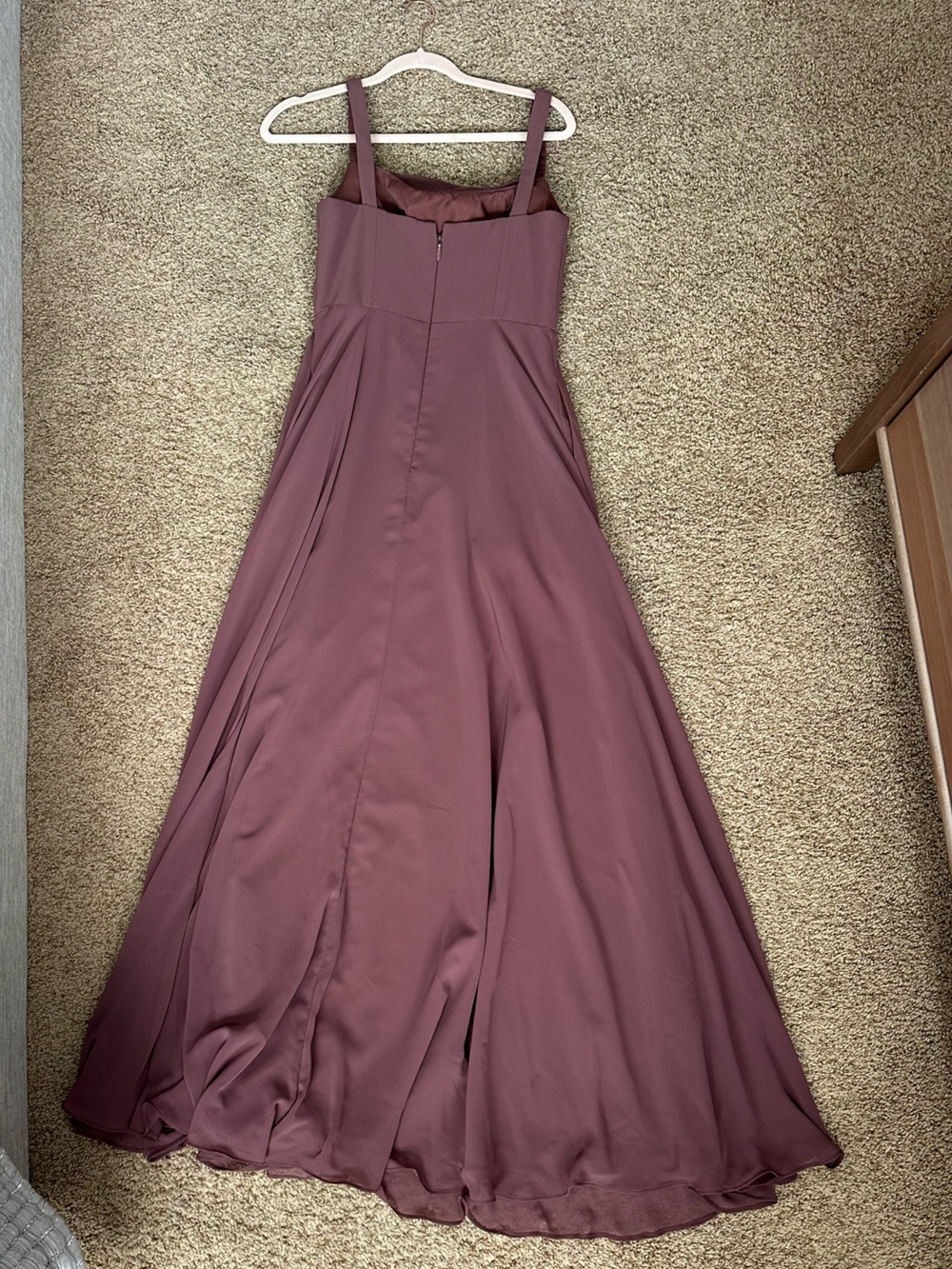 Azazie Shaude A-line Pleated Chiffon Dress - Picture 4 of 4